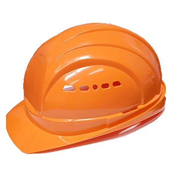 Каска защитная с пластиковым креплением (разные цвета)